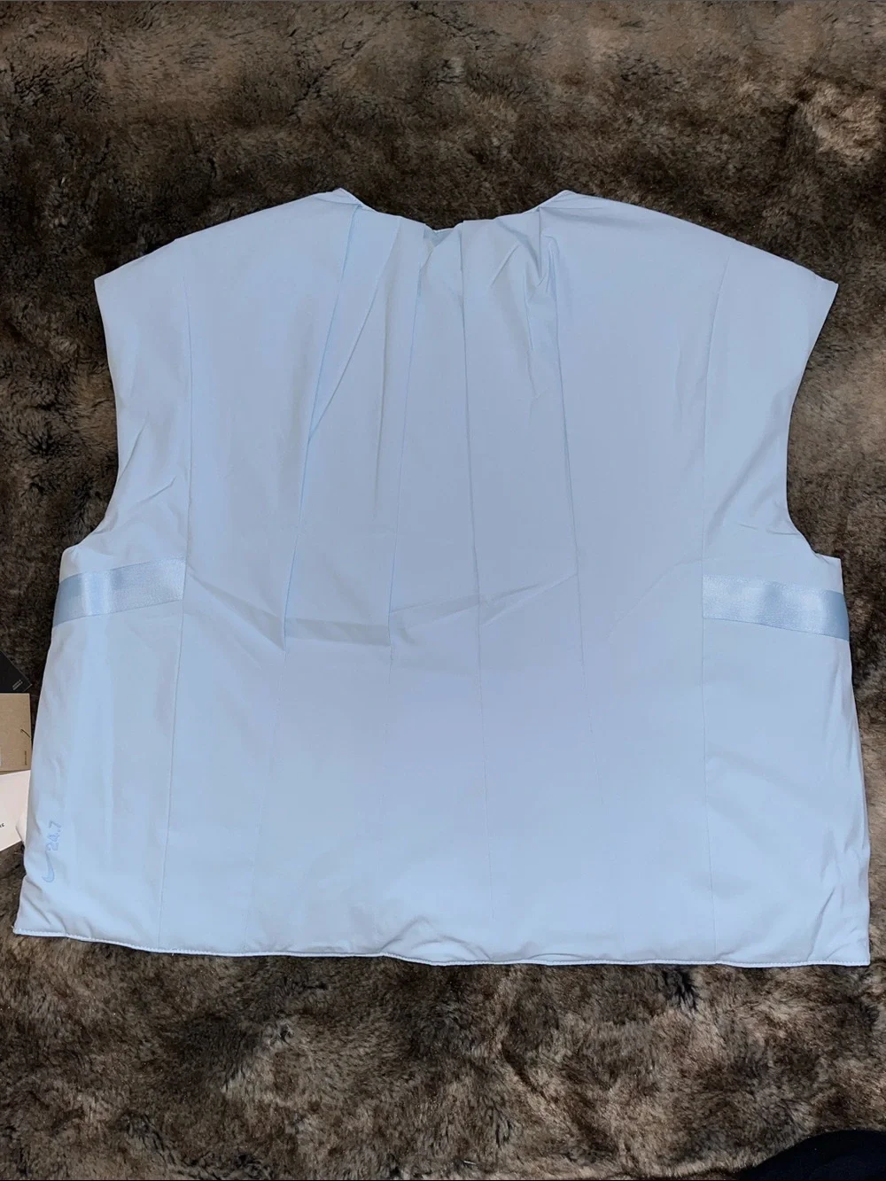 Nike Vest Womens M Perfect Stretch 24.7 Therma-FIT  Blue shirt  Reversible $150